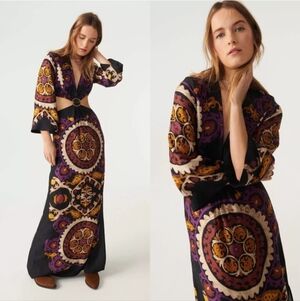 Ba&Sh robe falva floral cut out maxi dress  Size Small